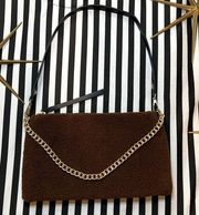 NWT F21 BROWN TEDDY SMALL SHOULDER BAG