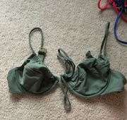 Burrows And Co Green Bikini Top