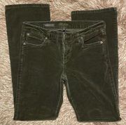 KUT From The Kloth Brown Velour Baby Bootcut Jeans sz 10