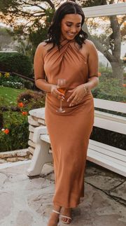 New  Copper Jasmine Midi Dress Size XL