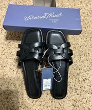 Universal Threads Universal Thread Black Sandals