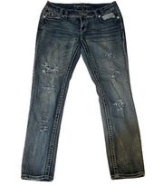 Ariya Jeans Juniors 11/12 Distressed Bootcut Y2K Jeans