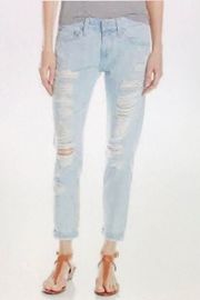 AG Destroyed Piper Slouchy Crop Jeans