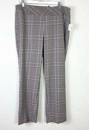 NWT Dressbarn Secret Agent Plaid Work Dress Pant Trousers Size 14W