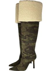 High Kickstand Camo Over The Knee Boots