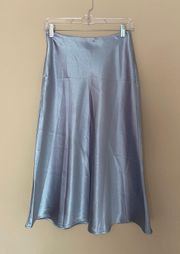 Baby Blue Knee Length Skirt