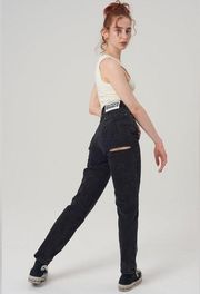 Wide legged black jeans from Ragged Priest