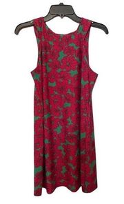 Aryeh Anthropologie Dress Womens Small Pink Green Floral Dress size small