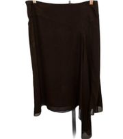 French Connection 100%Silk Skirt Asymmetrical Hem