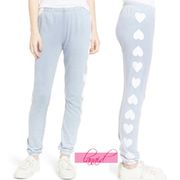 Wildfox Heart Of Heart Sweatpants Light Blue White Joggers Sweats Sweat Pants XS