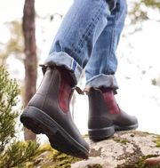 BLUNDSTONE Women Original 500 Series Chelsea Boots Stout Brown Tartan 7 Usa Eu 4