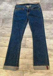 True Religion Becky Denim Jeans 30 Bootcut Boot Western Womens Cowgirl Rodeo