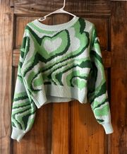 Cropped Green Sweater