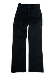 Womens NYDJ Not Your Daughters Jeans SARAH Bootcut Black Sequin Tuxedo Stripe 2