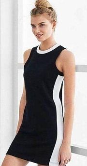 Fabletics Black White Sleeveless Becky Athletic Casual Mini Dress Size M