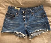 Levi’s Dark Wash Denim Shorts