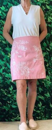 LOFT pink pencil skirt