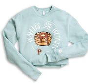 Women's Cropped Sweatshirt - Waffles and Weights