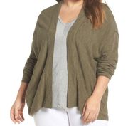 Caslon drop shoulder open front cardigan Large