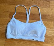 Lululemon Flow Y Bra Nulu Light Support Size 6 Blue