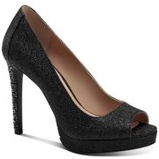 Thalia Sodi Women's Lenna Beaded-Heel Pumps in Black Size 7.5M MSRP $60