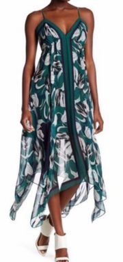 Emerald Isabela Handkerchief Long Casual Maxi dress