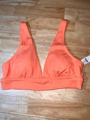Large  Women’s Rib Orange Bikini Top BNWTS Retails $34.95