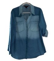 Fashion to Figure Denim Shirt(Size 0,XL)