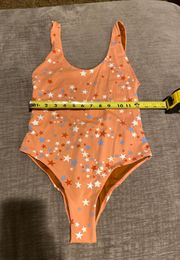 Rust Orange One Piece Swimsuit 