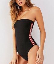 Urban Outfitters tube top bodysuit with red and white stripes