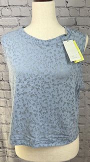 All in Motion Women's Light Blue Crop Active Tank Top - Size Large NWT