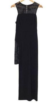 Guess Asymmetrical Sequin Evening Prom Maxi Dress