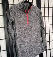 Tangerine Performance Athletic Workout Wicking Lightweight Pullover Grey Small