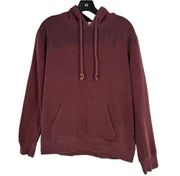 TenTree Womens Juniper Graphic Pullover Hoodie Maroon Burgundy  Size‎ Medium