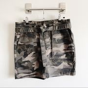 BLUE SPICE | Camo Paper Bag Mini Skirt Sz 7