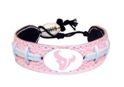 Houston Texans NFL women’s pink leather bracelet