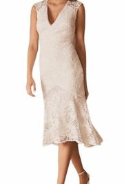 Monique Lhuillier BHLDN Lorre Dress in Ivory Size 4 NWT