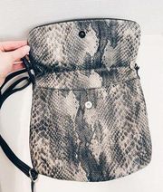 Relic Gray & Black Snakeskin Purse