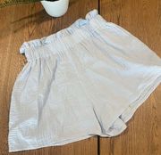 Mable Gauze High Rise Shorts Light Blue Size Large