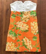 NWOT | Lilly Pulitzer Bowen Dress in Nectar Orange Lace by the Docks