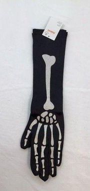 Claire’s Womens One Size Fits Most Black Skeleton Bone Gloves Halloween Cos Play