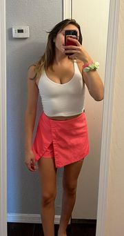 Neon pink skort