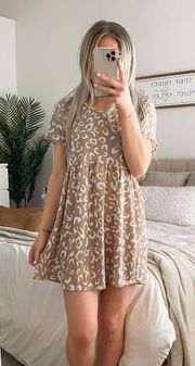 Leopard Babydoll Dress