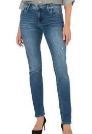 KUT FROM THE KLOTH Stevie Straight Leg Denim Blue Jeans ~ Women's Size 8