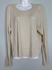 Aerie  Offline Women's Ribbed Beige Long Sleeve Top XXL NWT