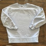 Lululemon Womens Sweatshirt Light Blue Steamboat Size 2