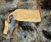 Emilio Pucci leather luggage tag