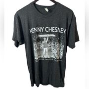 Kenny Chesney Trip Around the Sun 2018 Concert Tour Black tee Size Large.