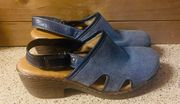 Denim Mules/Clogs women's size 8 (22)