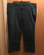 Plus size jeans mid rise boot cut size 24W